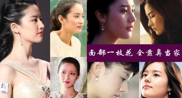 細(xì)看娛樂圈的女明星，無一不是**精致的鼻子。