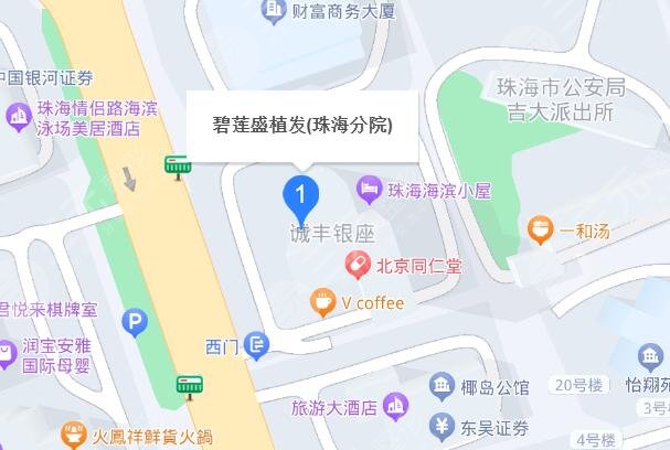 珠海碧蓮盛植發(fā)醫(yī)院地址