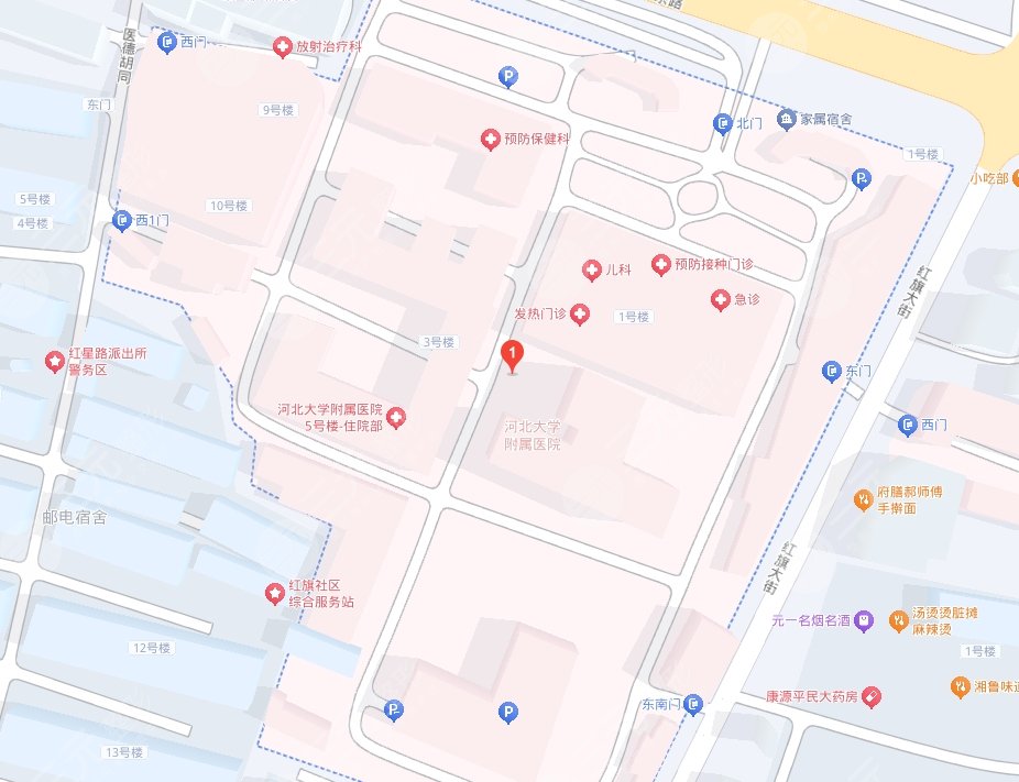 河北大學(xué)附屬醫(yī)院地址