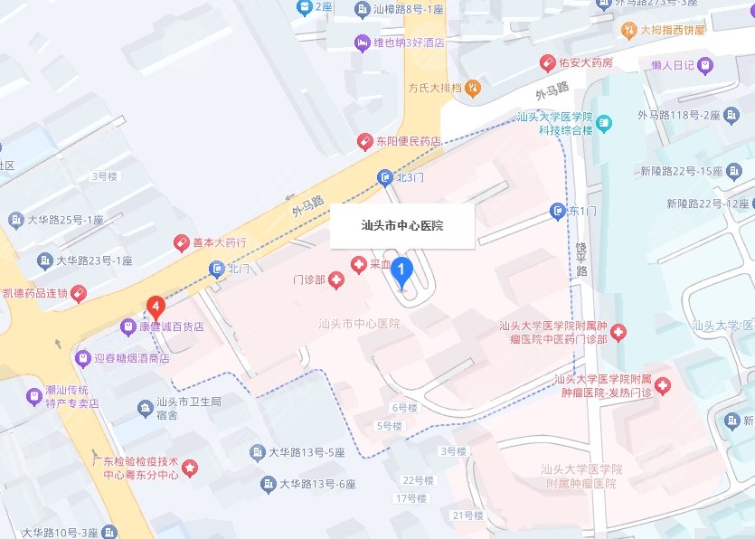 汕頭市中心醫(yī)院地址